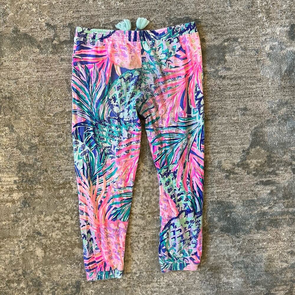 Lilly Pulitzer Girls Destan Pant Multi Gypset Paradise M 6-7 - Picture 8 of 9